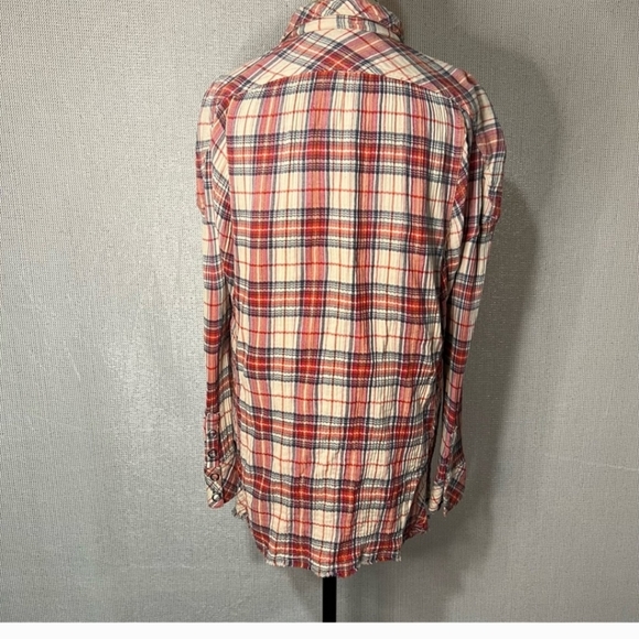 Free People Juniper Ridge Plaid Buttondown Med - Picture 3 of 9